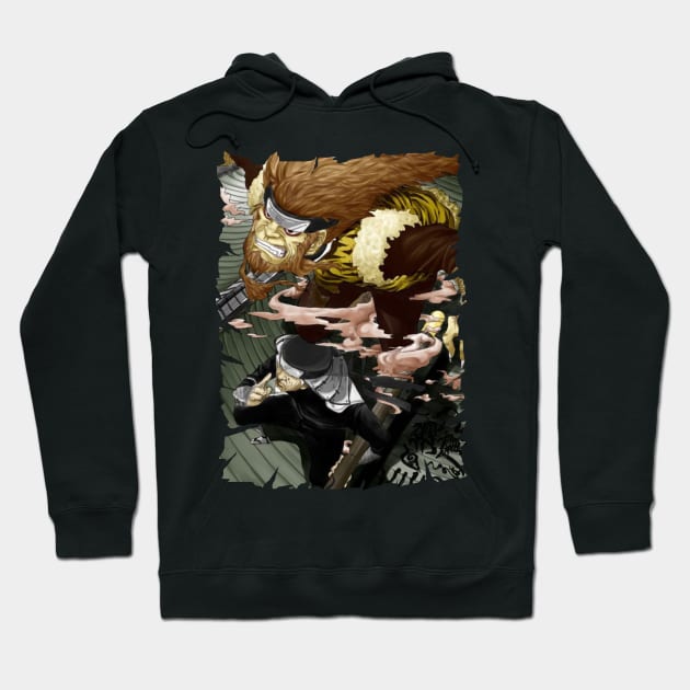 HIRUZEN SARUTOBI ANIME MERCHANDISE Hoodie by julii.draws